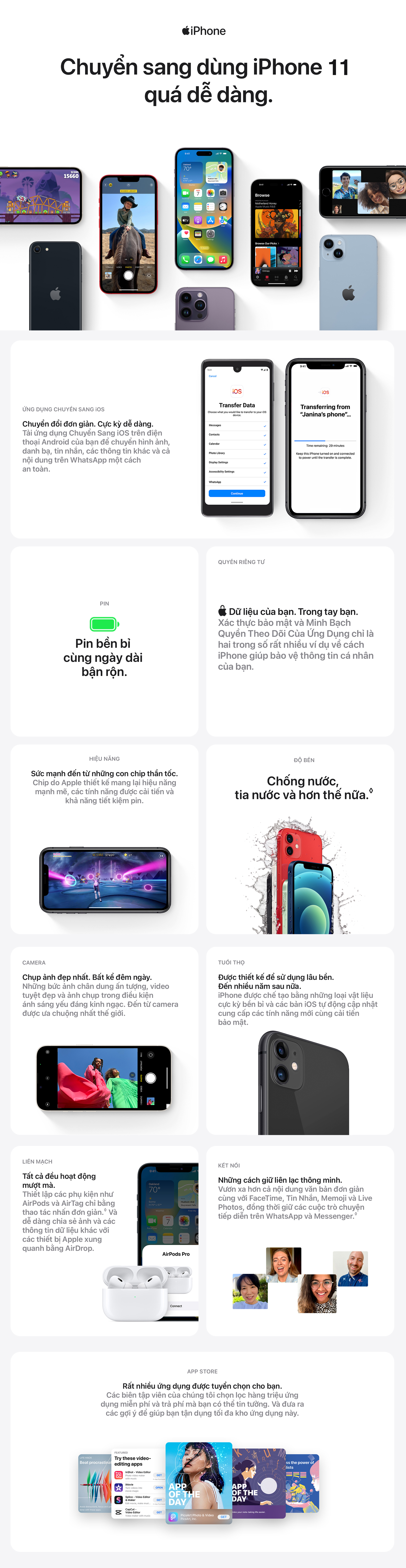 iPhone 11 - Chuyển đổi